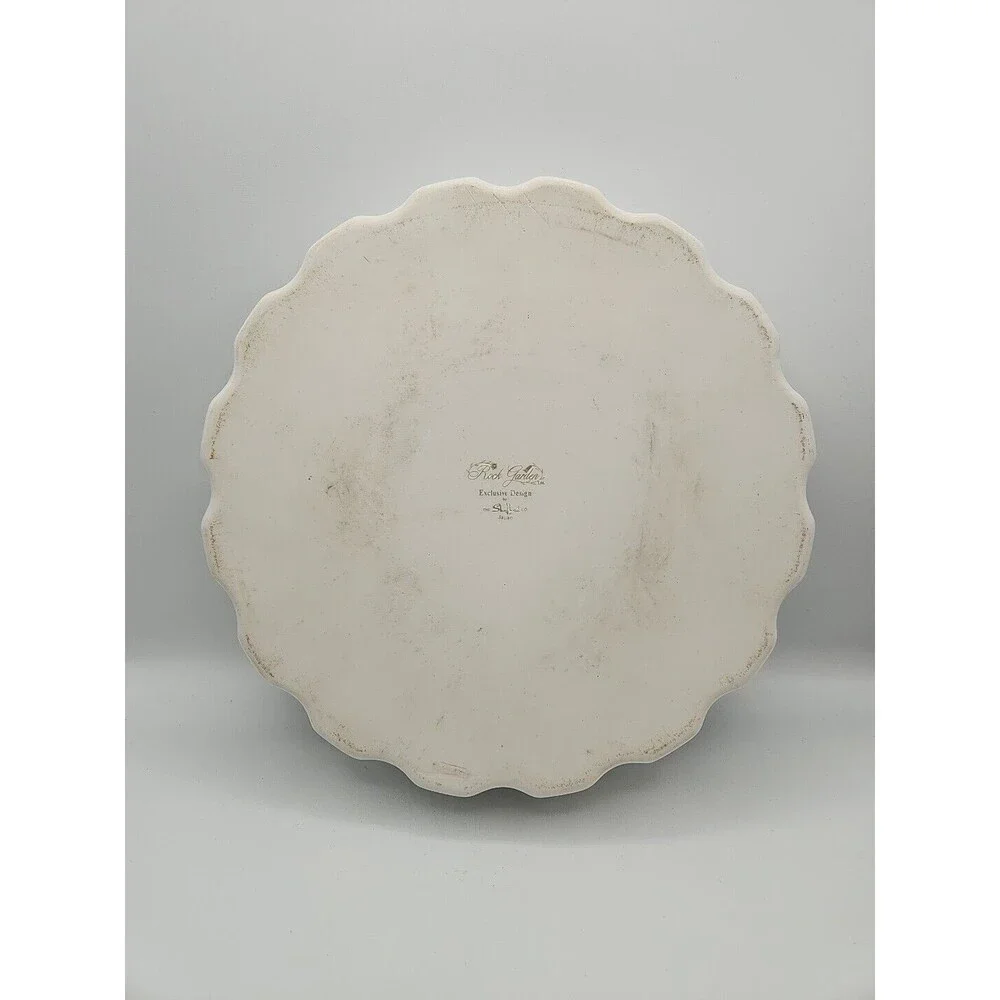 Shafford Japan Floral Porcelain Quiche Pie Tart Dish 1970s Rock Garden Pattern